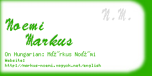 noemi markus business card